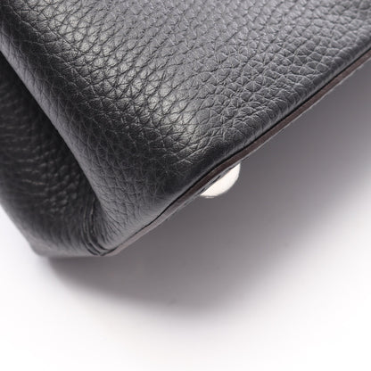 カプシーヌMM ノワール 2WAY ハンドバッグ レザー パイソン ブラック ルイヴィトン バッグ LOUIS VUITTON