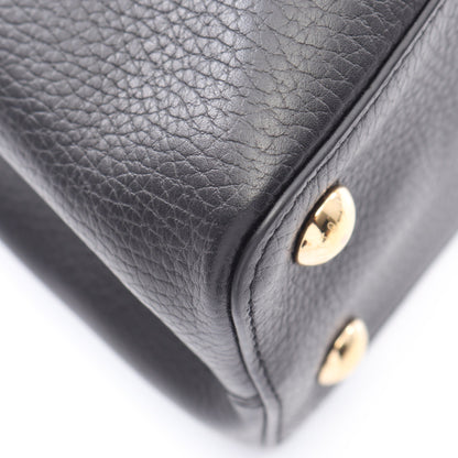カプシーヌMM 2WAY ハンドバッグ レザー ブラック ピンクベージュ ルイヴィトン バッグ LOUIS VUITTON