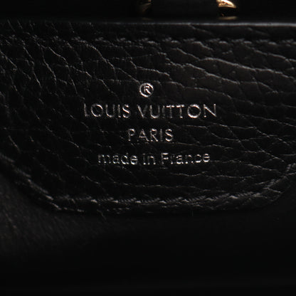 カプシーヌMM 2WAY ハンドバッグ レザー ブラック ピンクベージュ ルイヴィトン バッグ LOUIS VUITTON