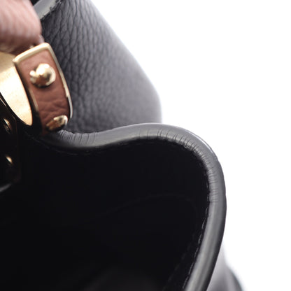 カプシーヌMM 2WAY ハンドバッグ レザー ブラック ピンクベージュ ルイヴィトン バッグ LOUIS VUITTON