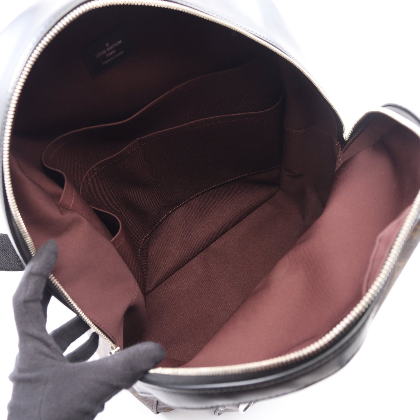 ジョッシュ モノグラムマカサー バックパック リュックサック PVC レザー ブラウン ブラック ルイヴィトン バッグ LOUIS VUITTON