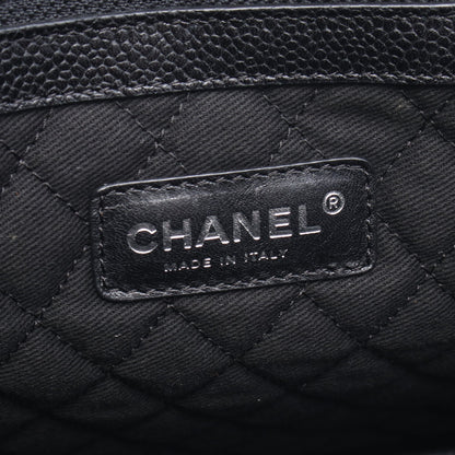 ココトラベル ハンドバッグ トートバッグ PVC レザー ブラック マルチカラー シルバー金具 シャネル バッグ CHANEL