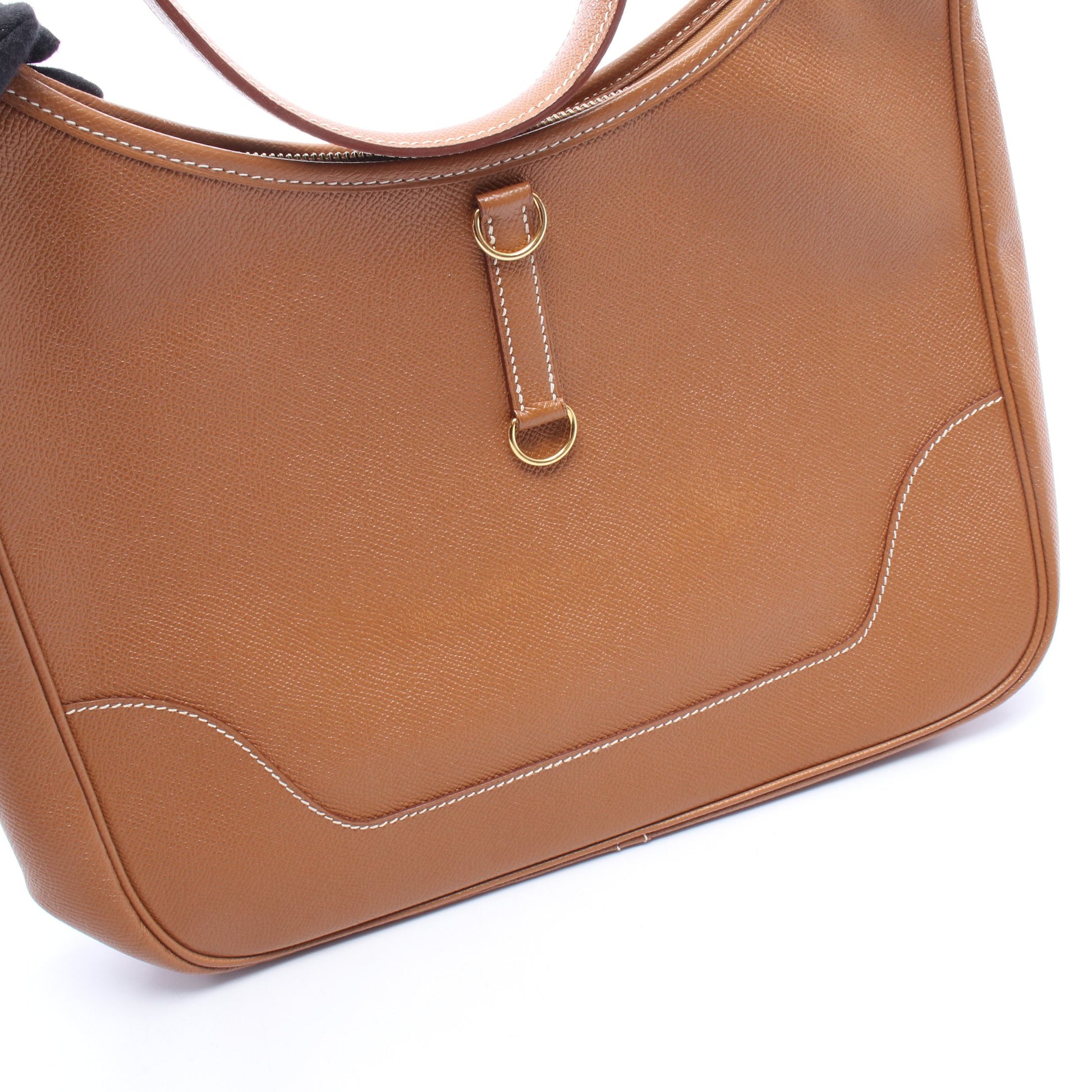 トリム31 ゴールド ショルダーバッグ クシュベル ブラウン ゴールド金具 □C刻印 エルメス バッグ HERMES