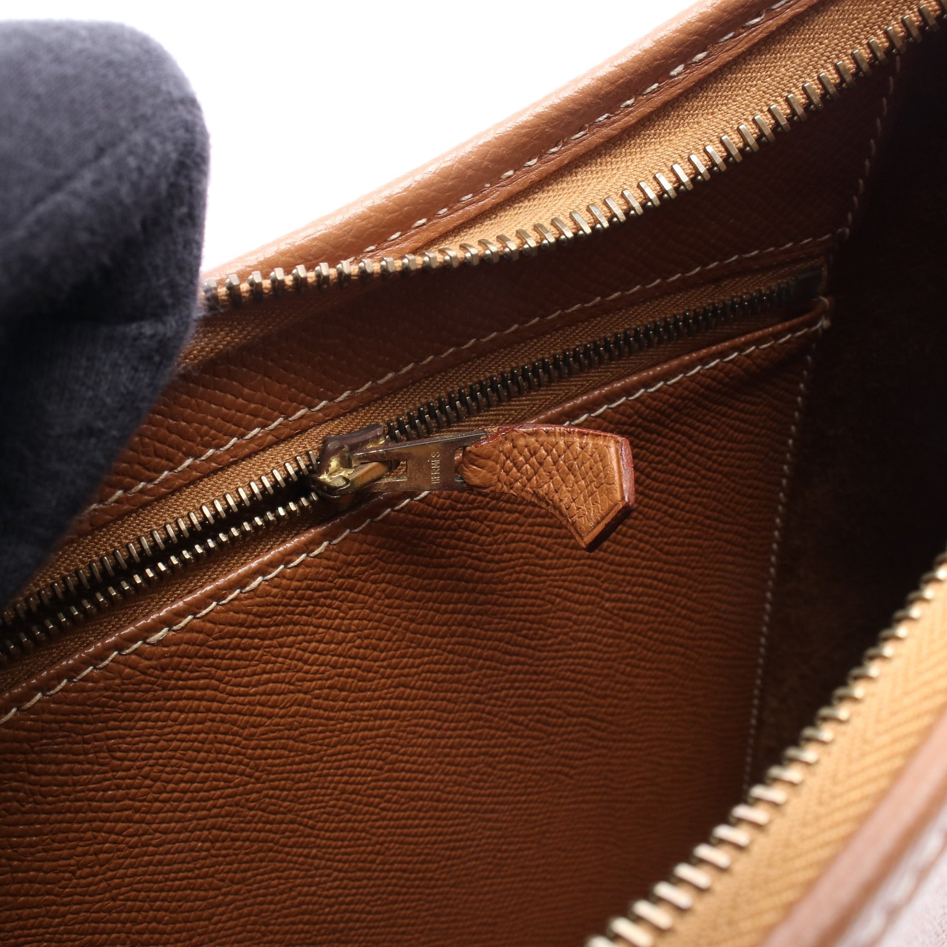 トリム31 ゴールド ショルダーバッグ クシュベル ブラウン ゴールド金具 □C刻印 エルメス バッグ HERMES
