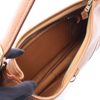 トリム31 ゴールド ショルダーバッグ クシュベル ブラウン ゴールド金具 □C刻印 エルメス バッグ HERMES