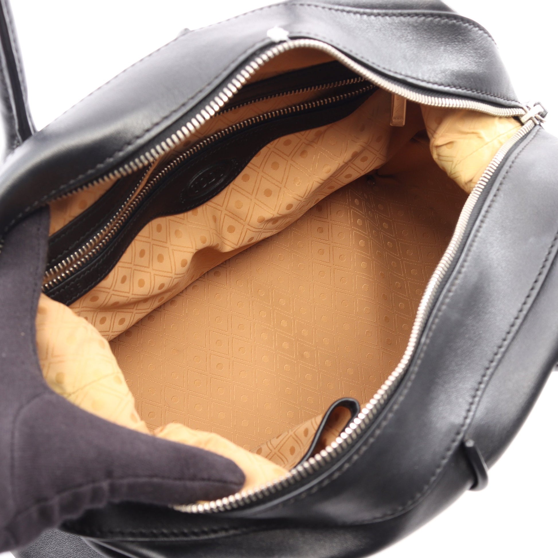 Dスタイリング 2WAY ハンドバッグ レザー ブラック トッズ バッグ TOD'S