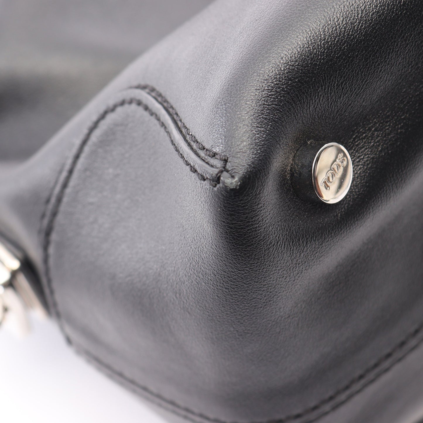 Dスタイリング 2WAY ハンドバッグ レザー ブラック トッズ バッグ TOD'S