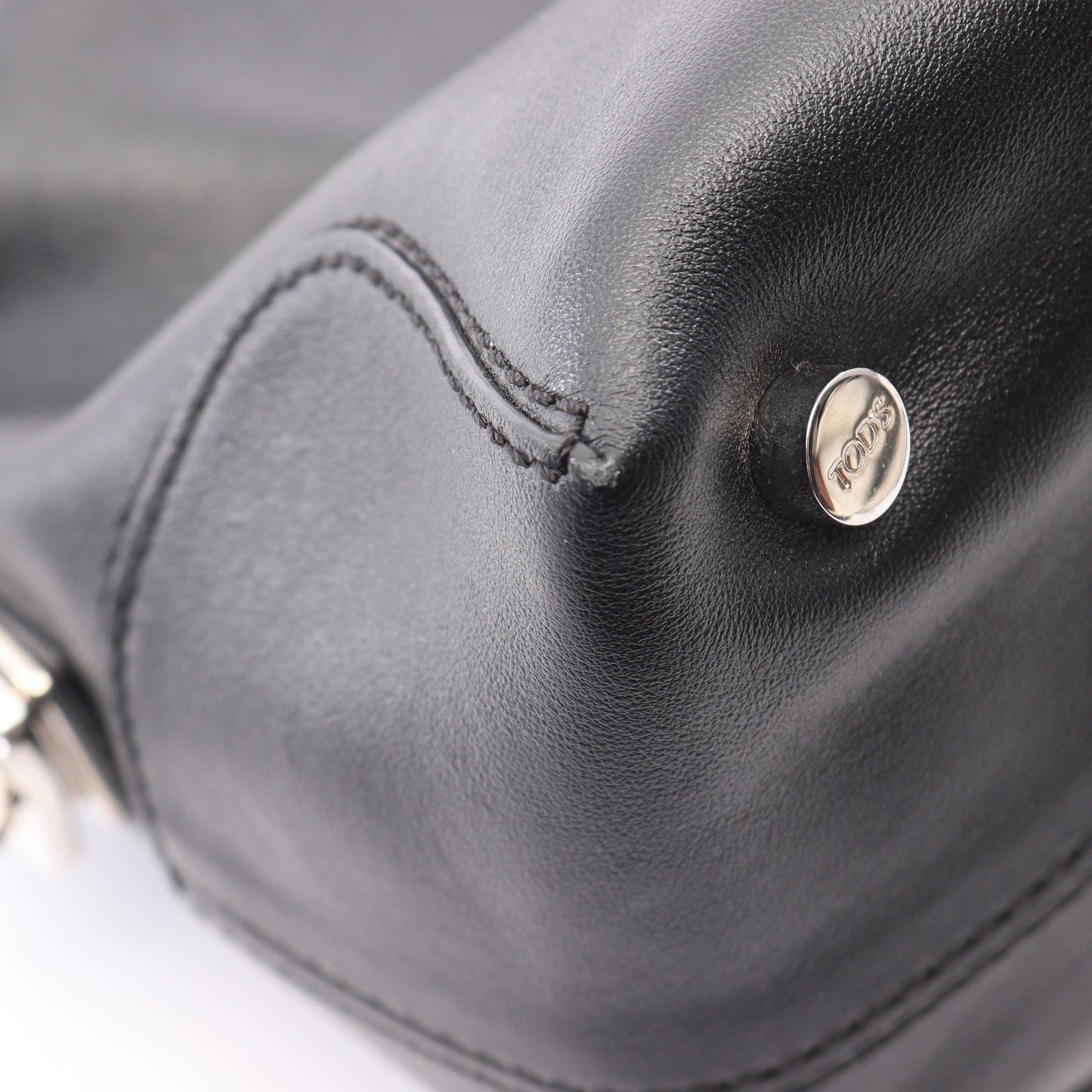 Dスタイリング 2WAY ハンドバッグ レザー ブラック トッズ バッグ TOD'S