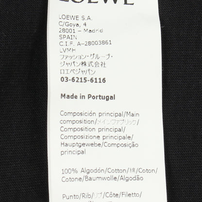 ブルーベル 刺繍 半袖Tシャツ コットン ブラック ライトブルー ライトグリーン ロエベ トップス LOEWE