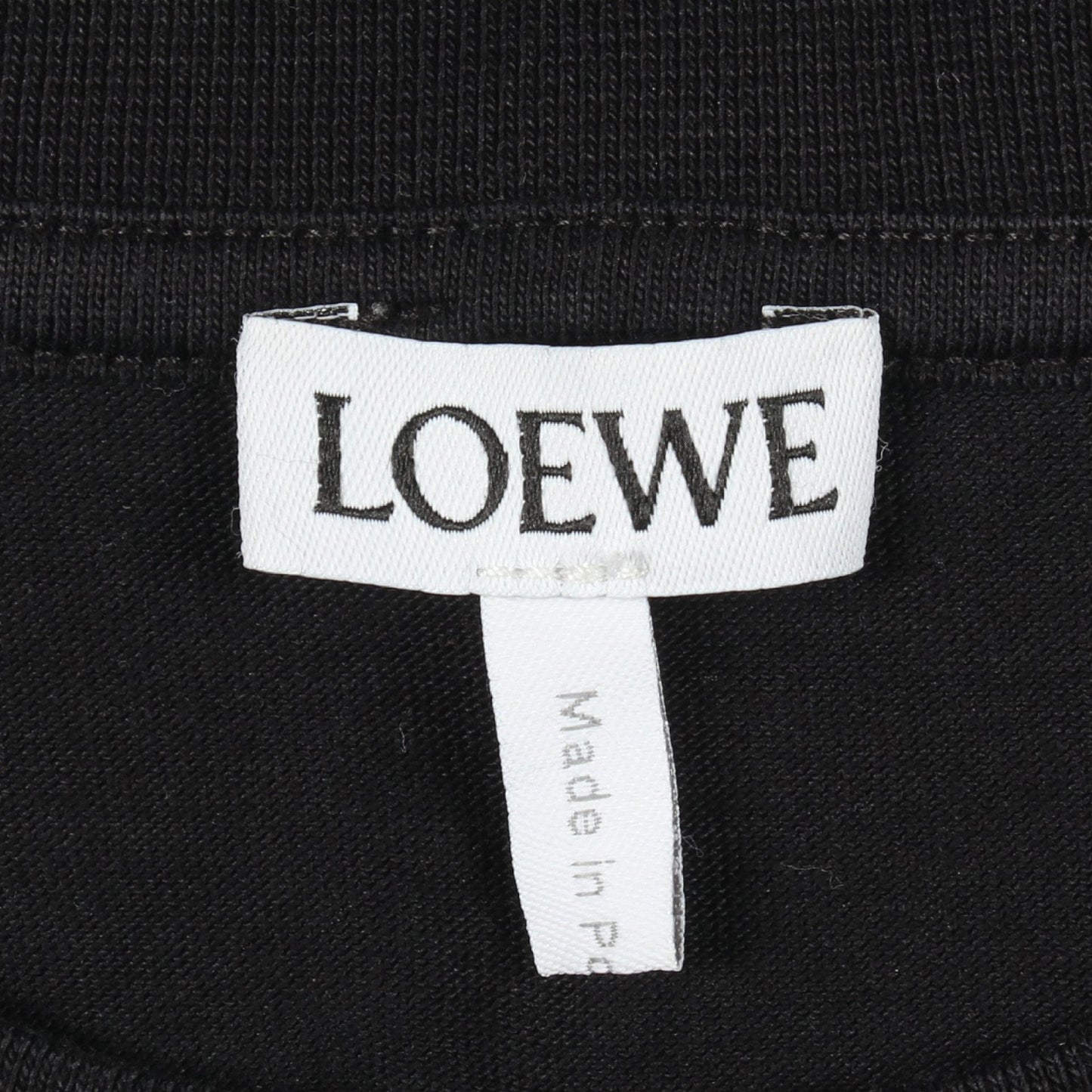 ブルーベル 刺繍 半袖Tシャツ コットン ブラック ライトブルー ライトグリーン ロエベ トップス LOEWE