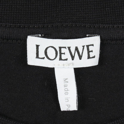 ブルーベル 刺繍 半袖Tシャツ コットン ブラック ライトブルー ライトグリーン ロエベ トップス LOEWE