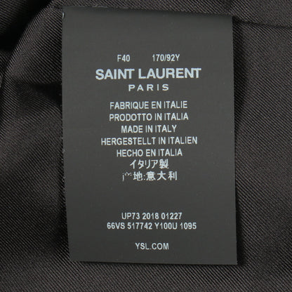 ツイード スパンコール ジャケット ブラック サンローランパリ アウター SAINT LAURENT PARIS