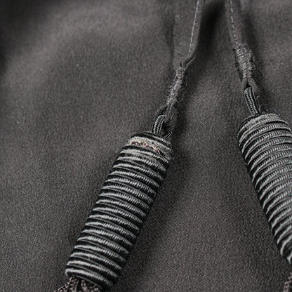 タッセル Vネック ブラウス シルク ブラック サンローランパリ トップス SAINT LAURENT PARIS