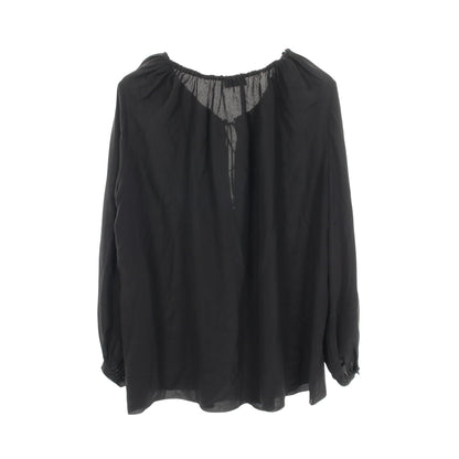 タッセル Vネック ブラウス シルク ブラック サンローランパリ トップス SAINT LAURENT PARIS