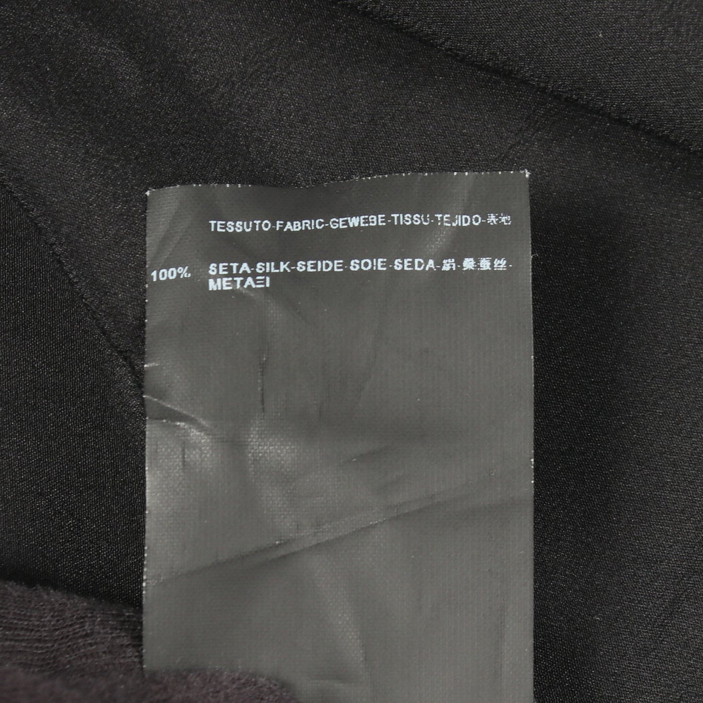 タッセル Vネック ブラウス シルク ブラック サンローランパリ トップス SAINT LAURENT PARIS