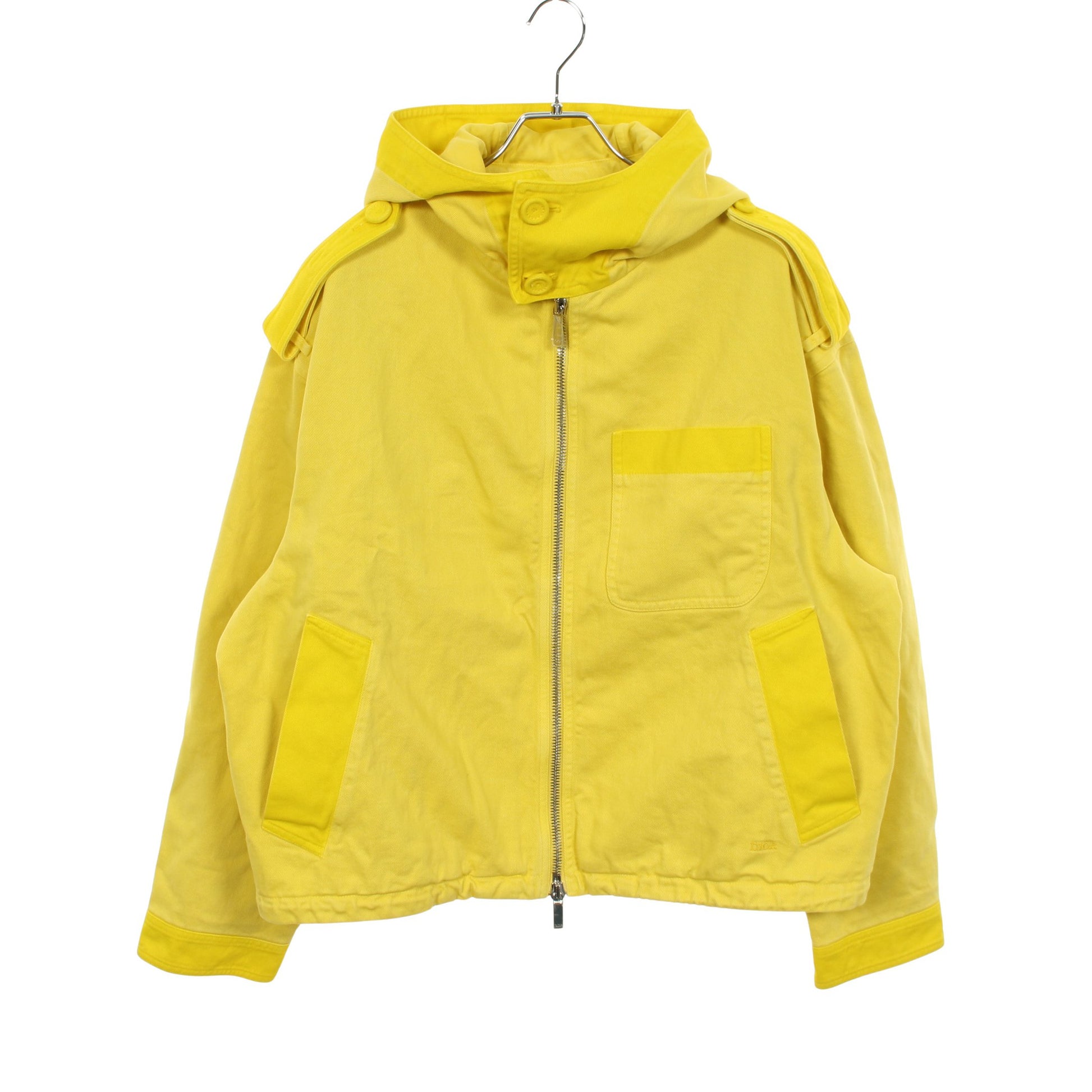 DIOR × PETER DOIG フード付き デニムジャケット コットン イエロー ディオール アウター DIOR