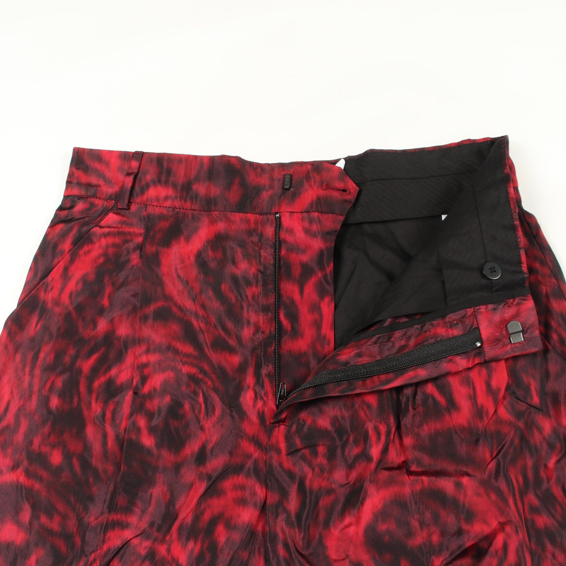 総柄 パンツ シルク レッド ブラック クリスチャンディオール ボトムス Christian Dior