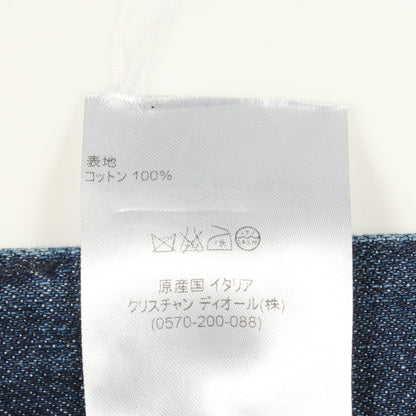 ワイド デニムパンツ コットン インディゴブルー クリスチャンディオール ボトムス Christian Dior