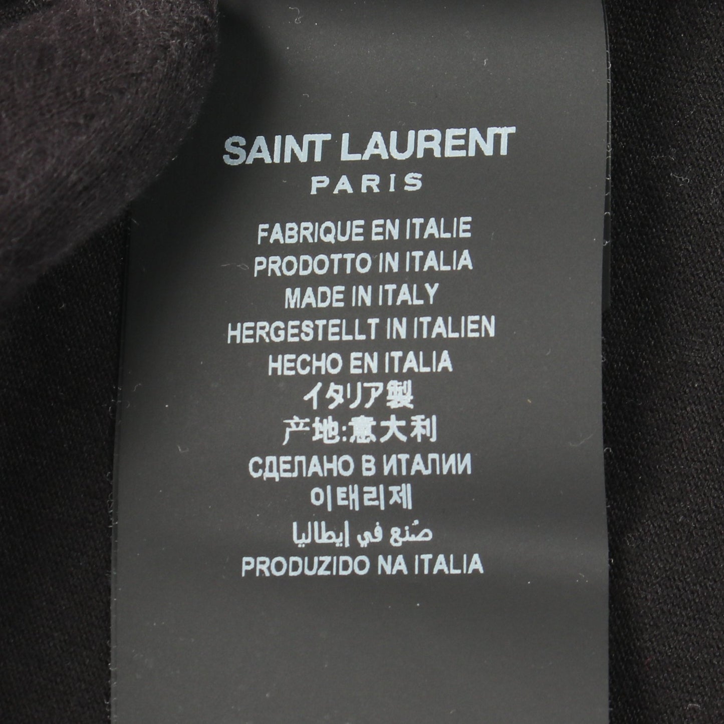 SAINT LAURENT PARIS × Disney ミッキーマウス 長袖Tシャツ コットン ブラック グレー マルチカラー サンローランパリ トップス SAINT LAURENT PARIS
