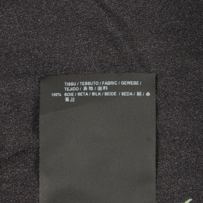 花柄 長袖 シャツ シルク ブラック マルチカラー サンローランパリ トップス SAINT LAURENT PARIS