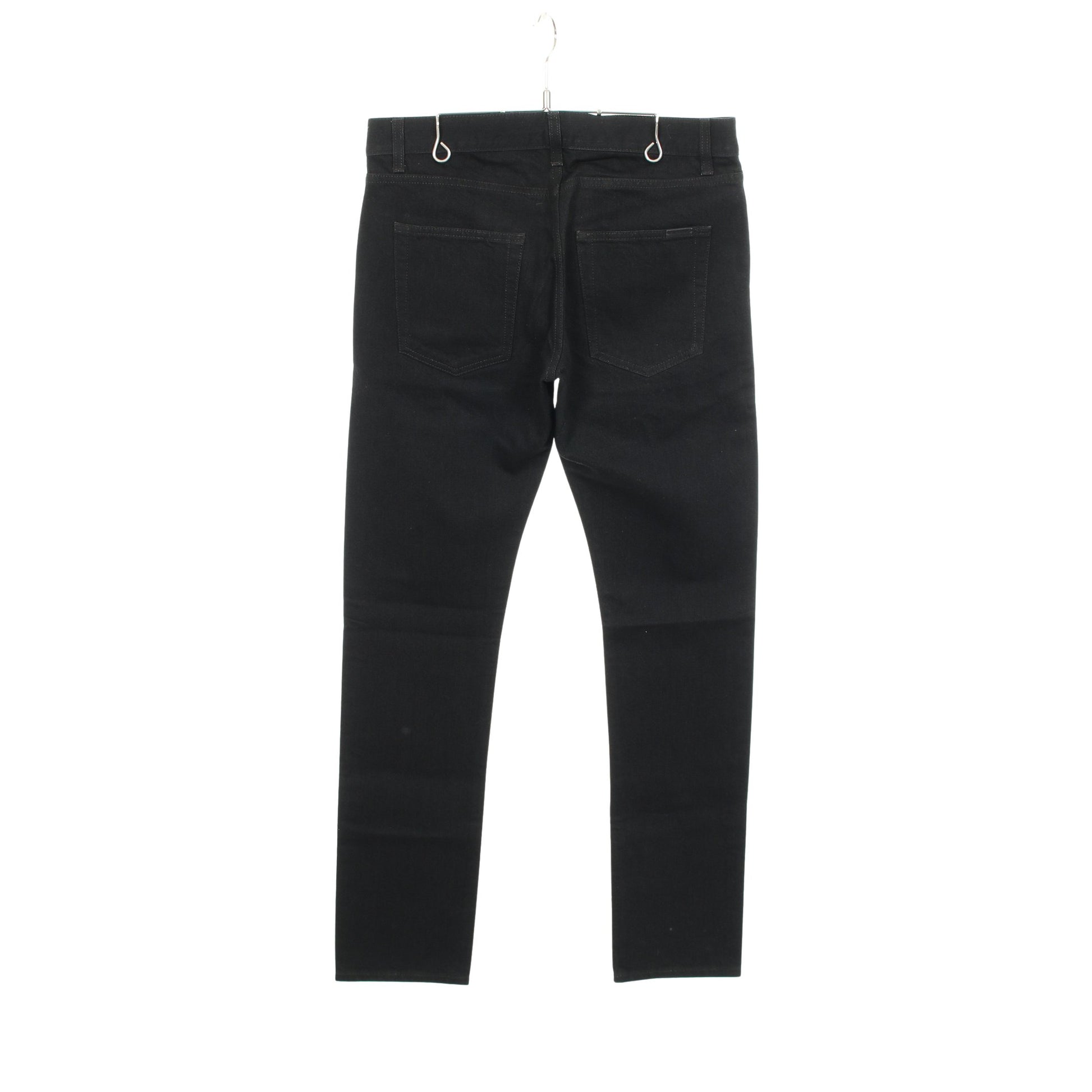 ストレート デニムパンツ コットン ブラック サンローランパリ ボトムス SAINT LAURENT PARIS