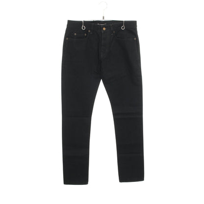ストレート デニムパンツ コットン ブラック サンローランパリ ボトムス SAINT LAURENT PARIS