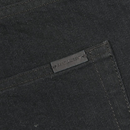ストレート デニムパンツ コットン ブラック サンローランパリ ボトムス SAINT LAURENT PARIS