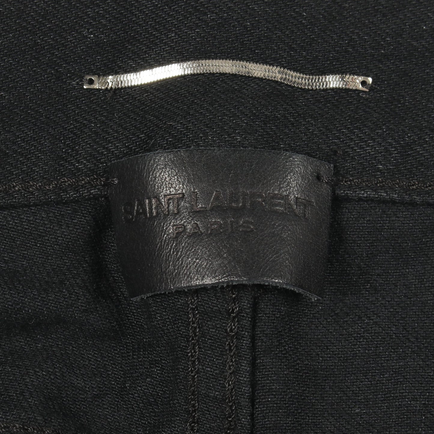 ストレート デニムパンツ コットン ブラック サンローランパリ ボトムス SAINT LAURENT PARIS