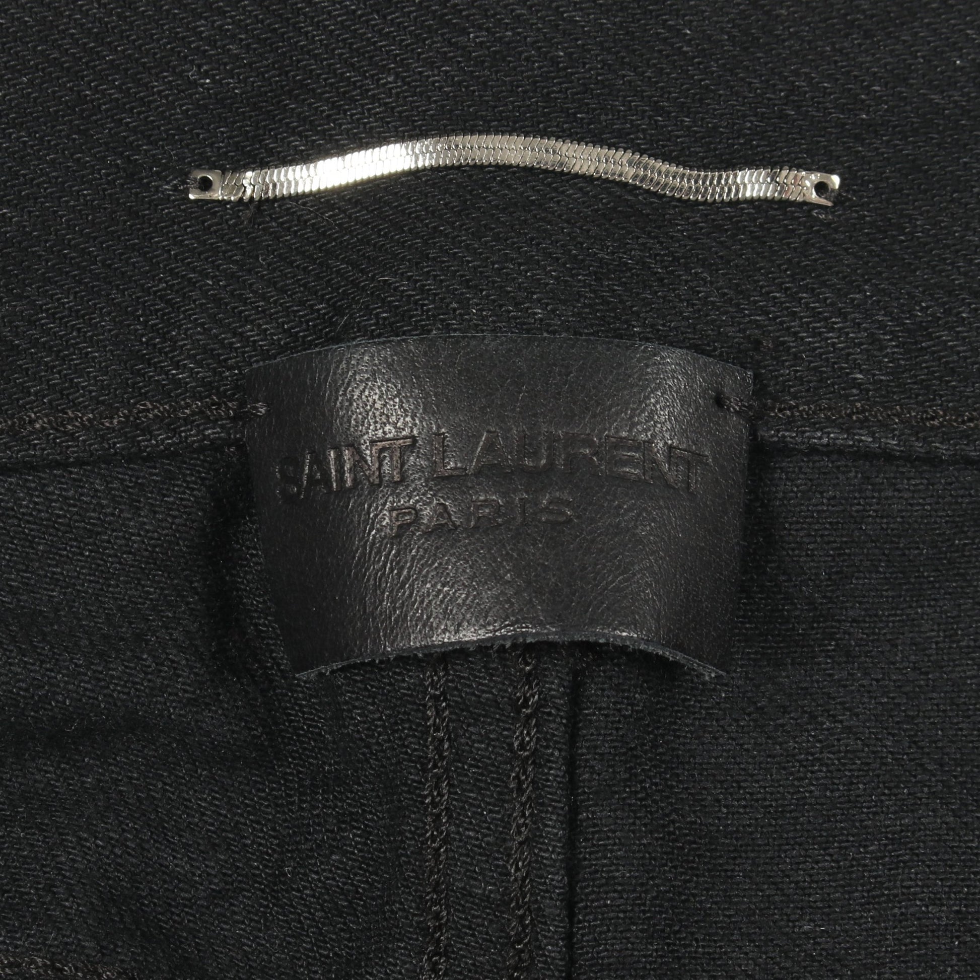 ストレート デニムパンツ コットン ブラック サンローランパリ ボトムス SAINT LAURENT PARIS