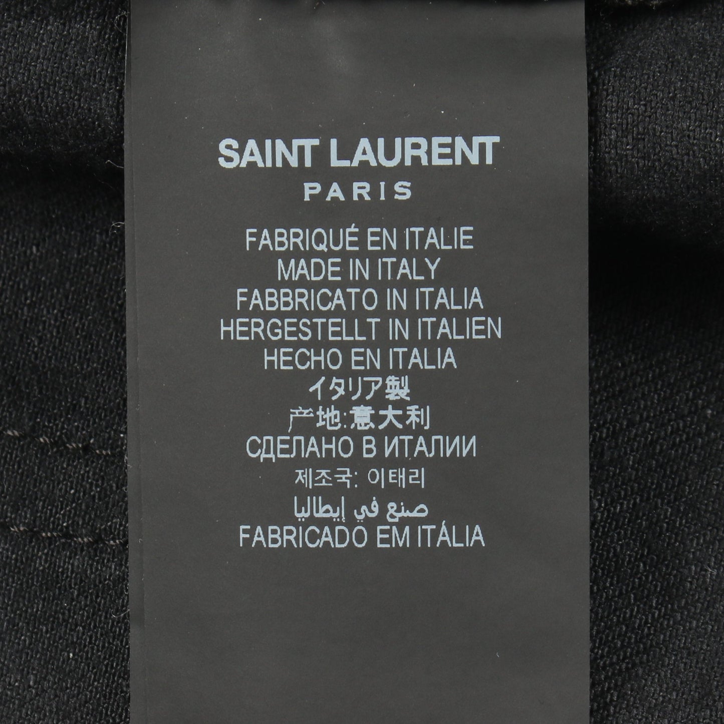 ストレート デニムパンツ コットン ブラック サンローランパリ ボトムス SAINT LAURENT PARIS