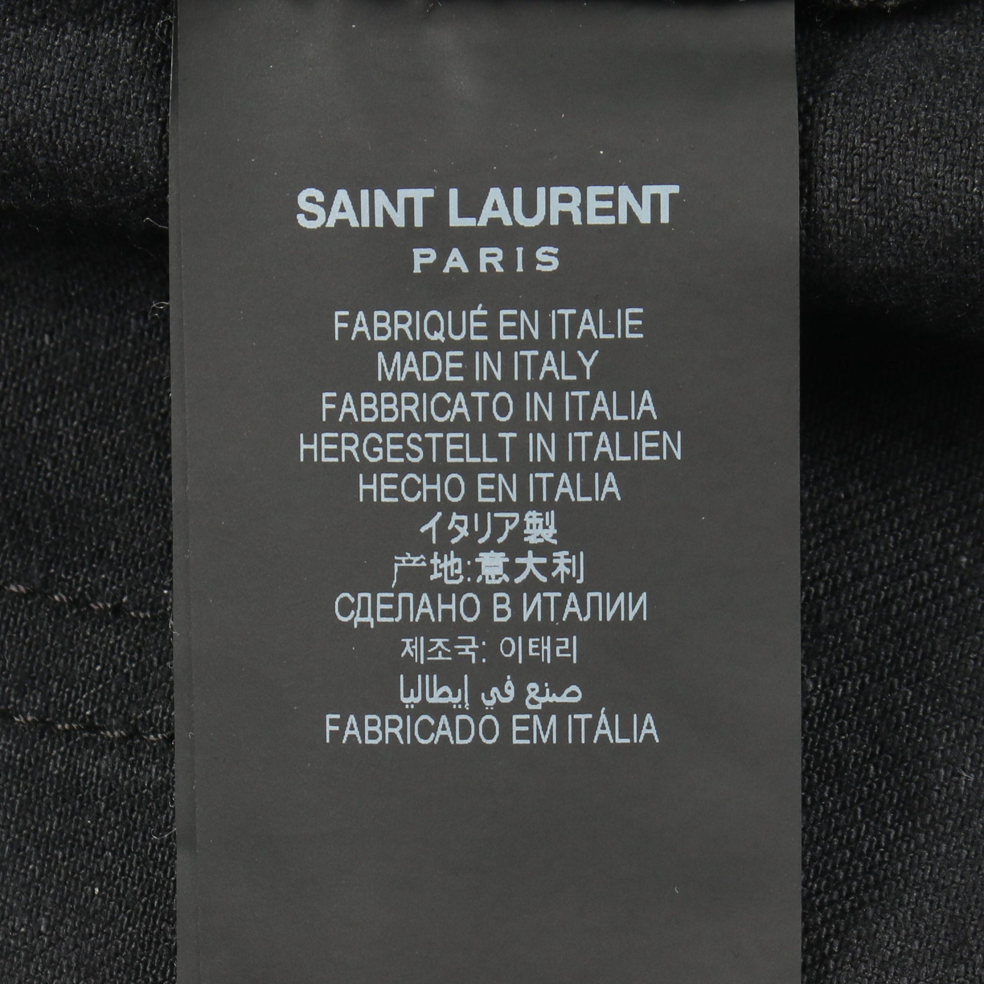 ストレート デニムパンツ コットン ブラック サンローランパリ ボトムス SAINT LAURENT PARIS