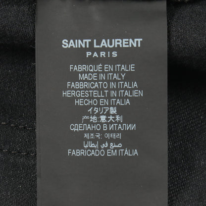 ストレート デニムパンツ コットン ブラック サンローランパリ ボトムス SAINT LAURENT PARIS