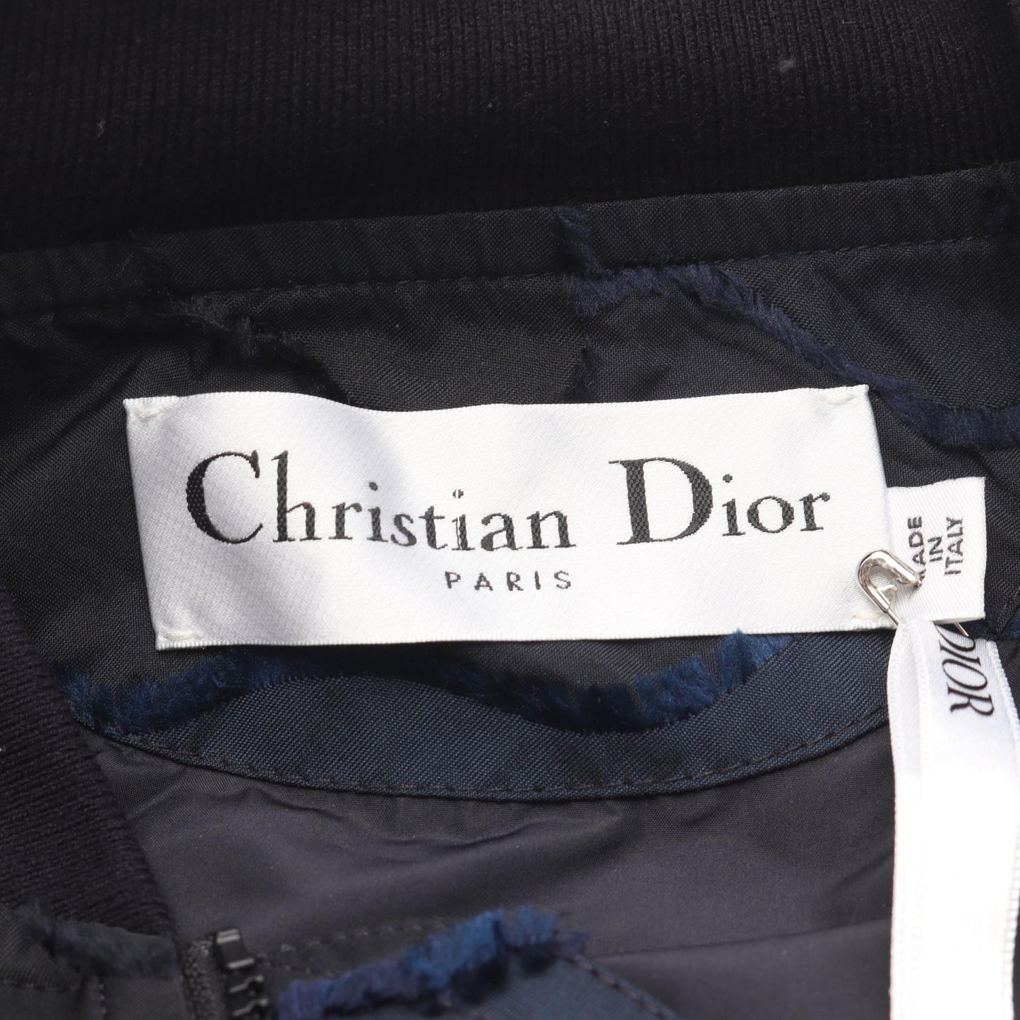 BEE刺繍 カモフラージュ ボンバージャケット ダークネイビー クリスチャンディオール アウター Christian Dior