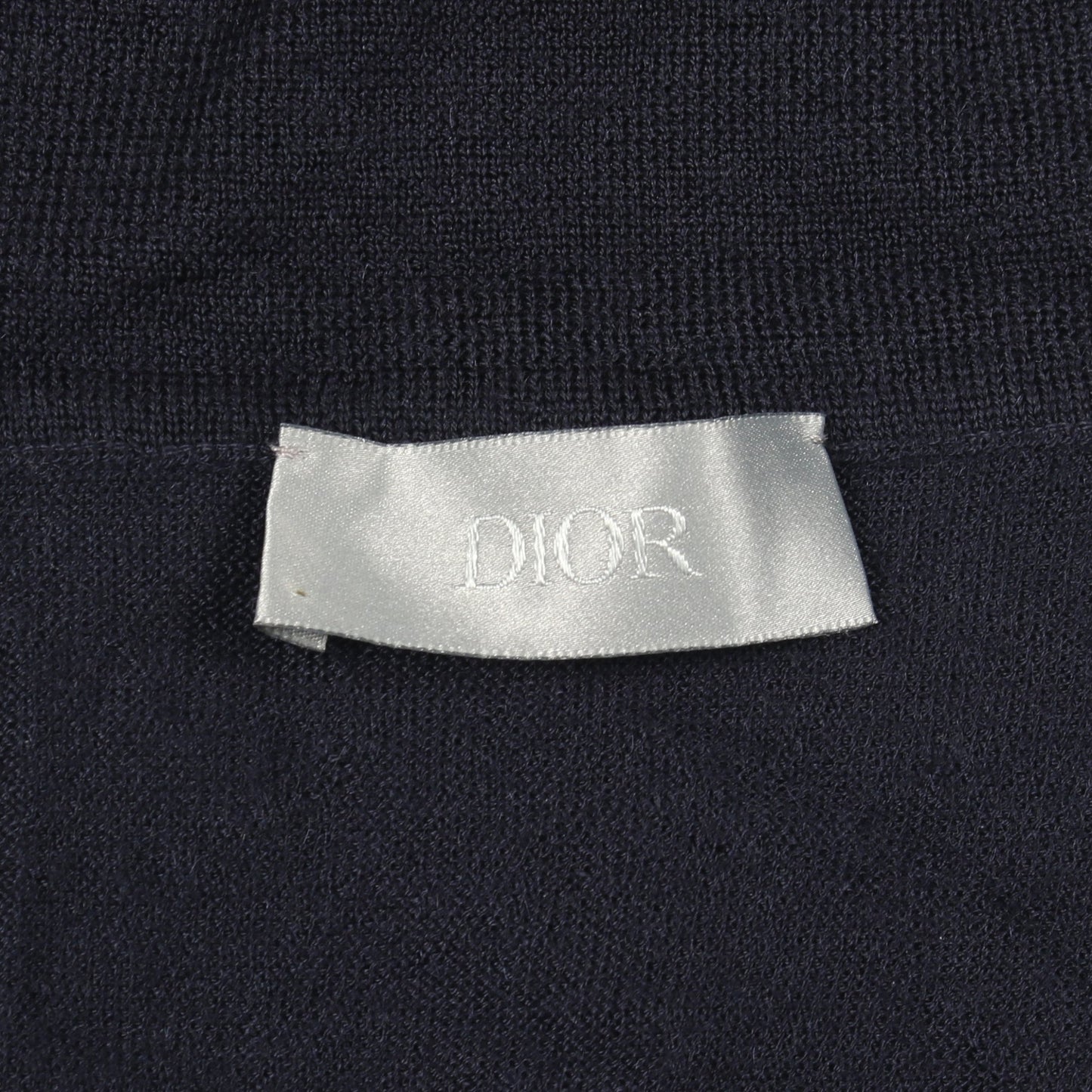 BEE刺繍 タートルネック ニット カシミヤ ネイビー ディオール トップス DIOR