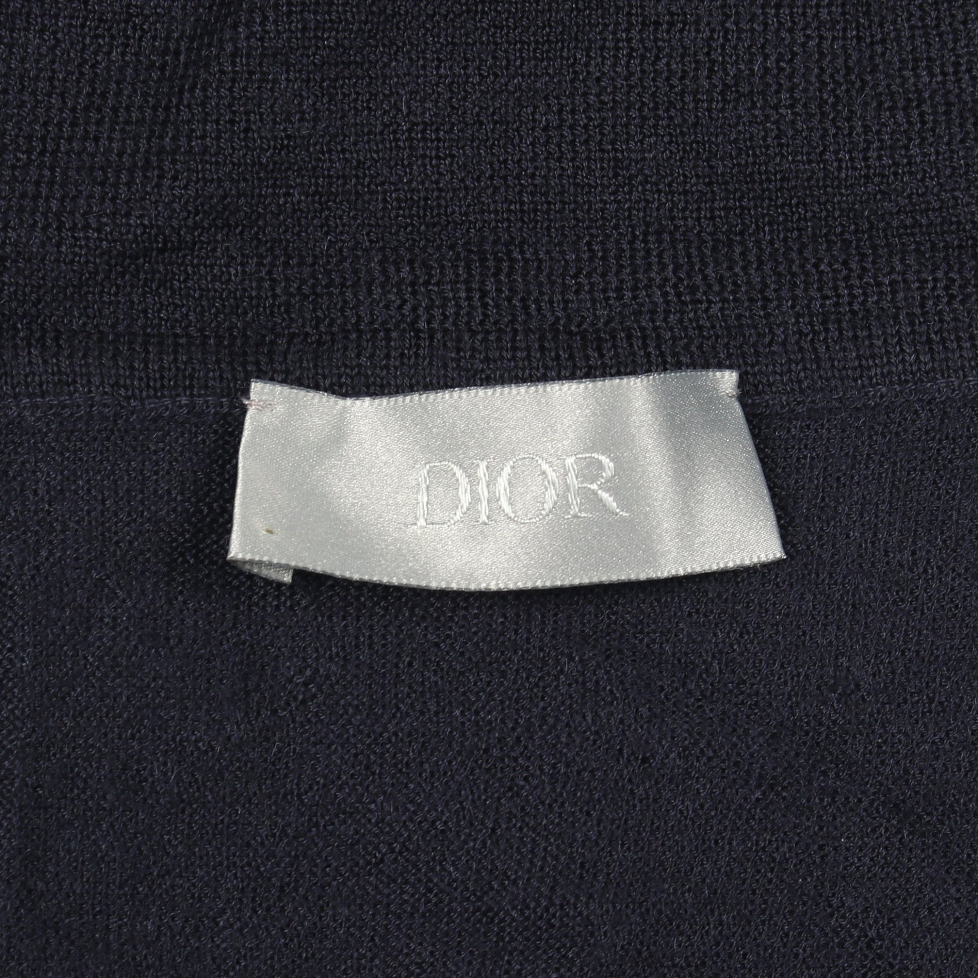 BEE刺繍 タートルネック ニット カシミヤ ネイビー ディオール トップス DIOR