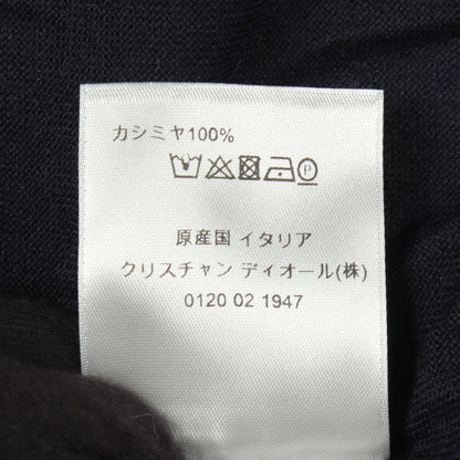 BEE刺繍 タートルネック ニット カシミヤ ネイビー ディオール トップス DIOR
