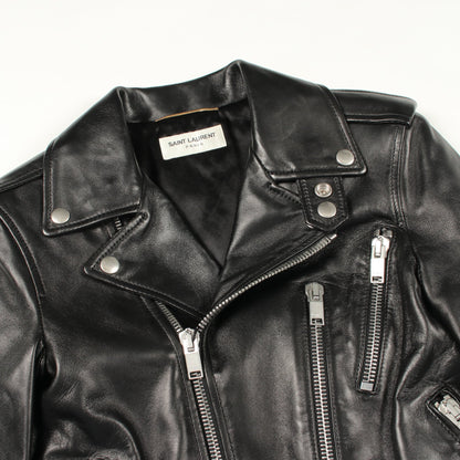 ダブル ライダースジャケット レザー ブラック サンローランパリ アウター SAINT LAURENT PARIS