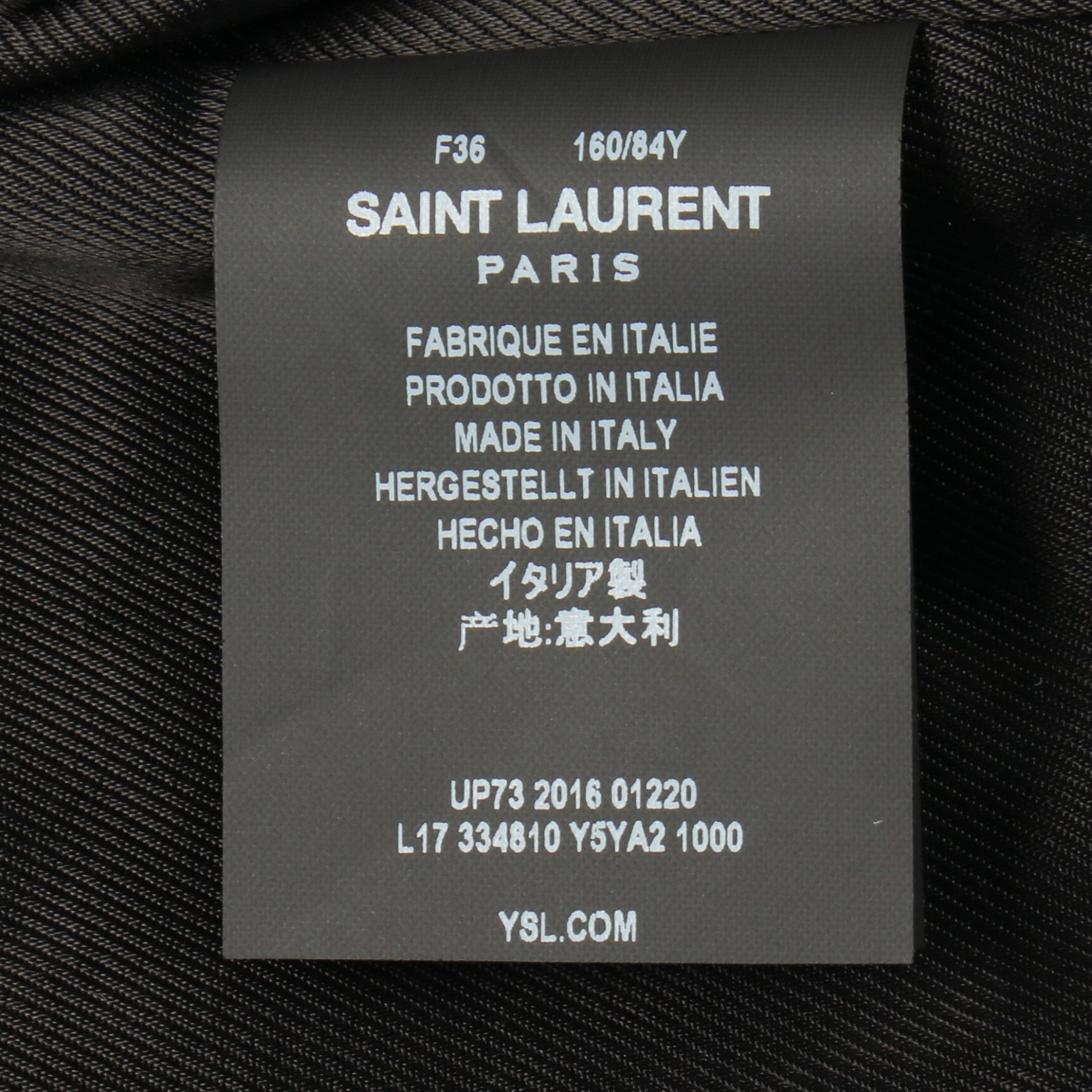 ダブル ライダースジャケット レザー ブラック サンローランパリ アウター SAINT LAURENT PARIS