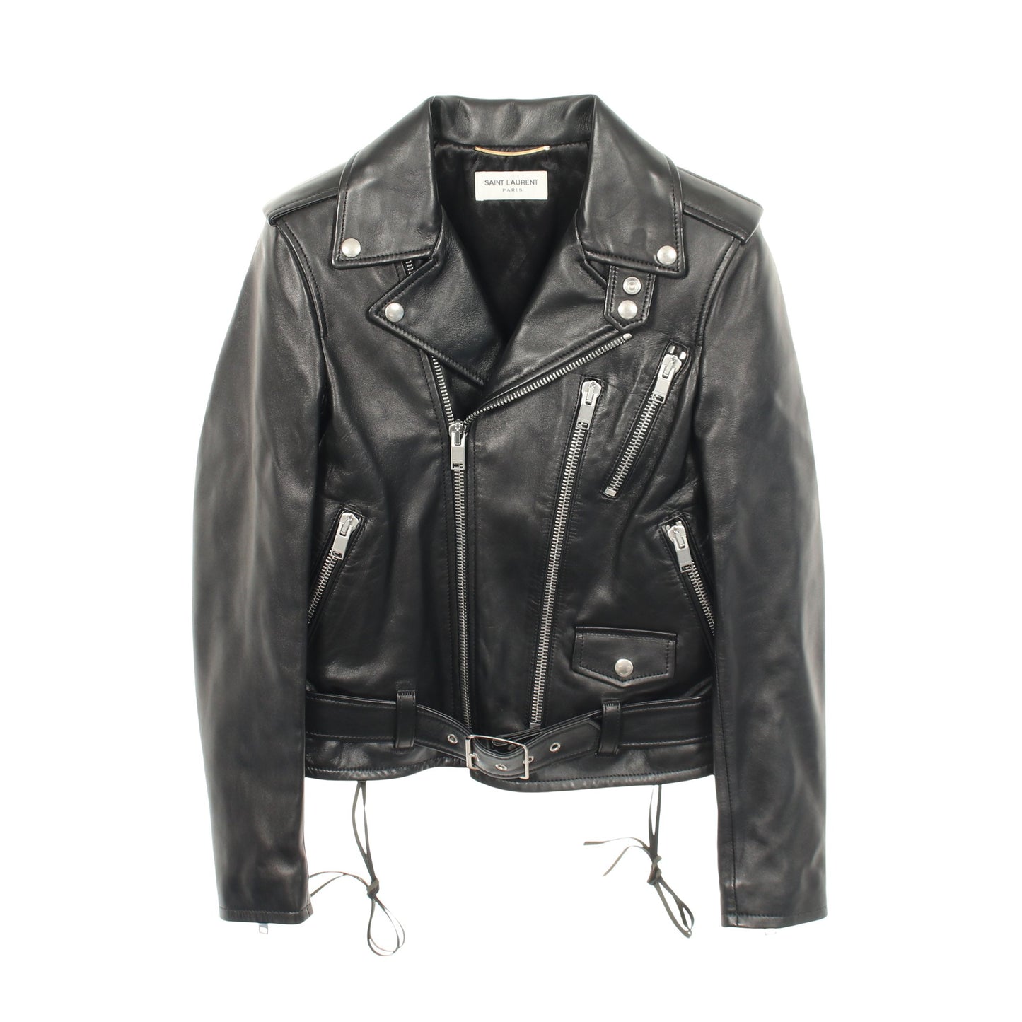 ダブル ライダースジャケット レザー ブラック サンローランパリ アウター SAINT LAURENT PARIS