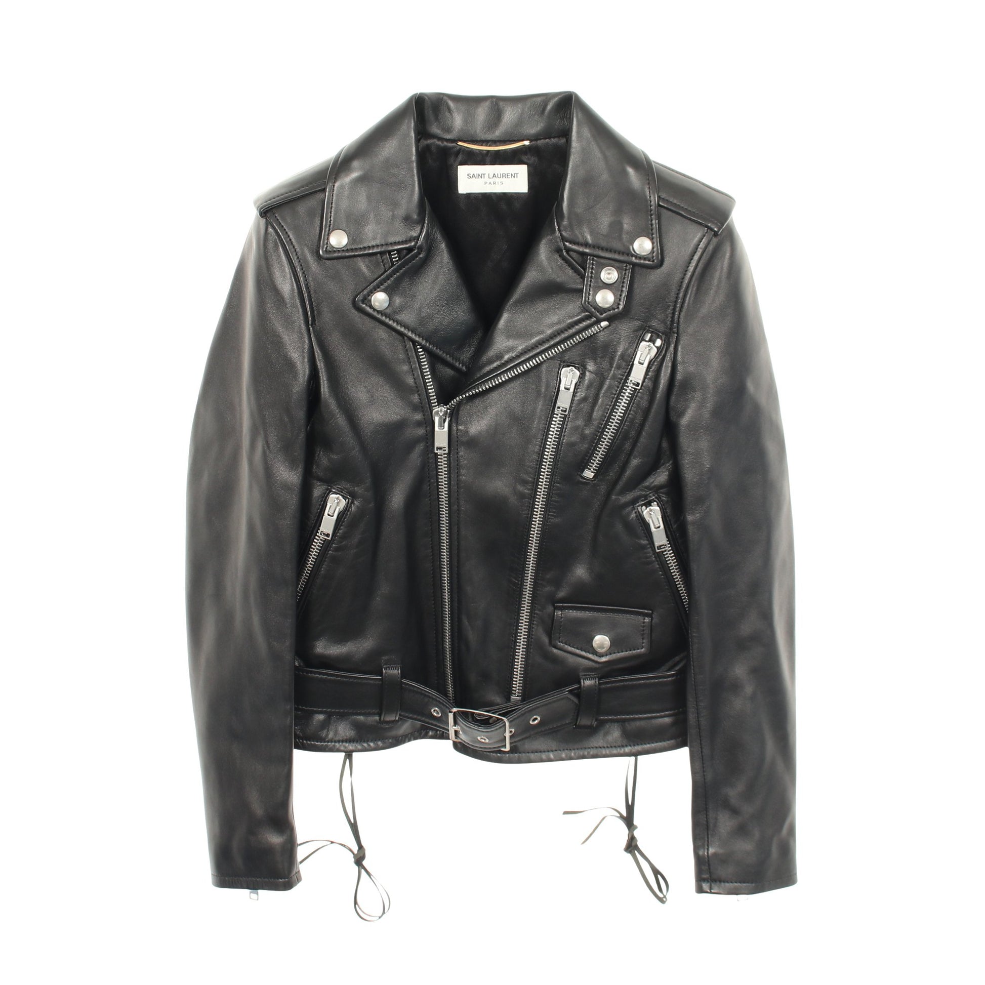 ダブル ライダースジャケット レザー ブラック サンローランパリ アウター SAINT LAURENT PARIS