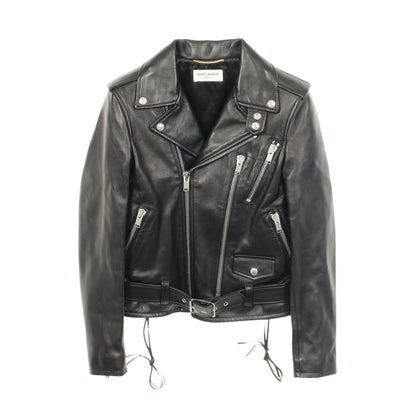 ダブル ライダースジャケット レザー ブラック サンローランパリ アウター SAINT LAURENT PARIS