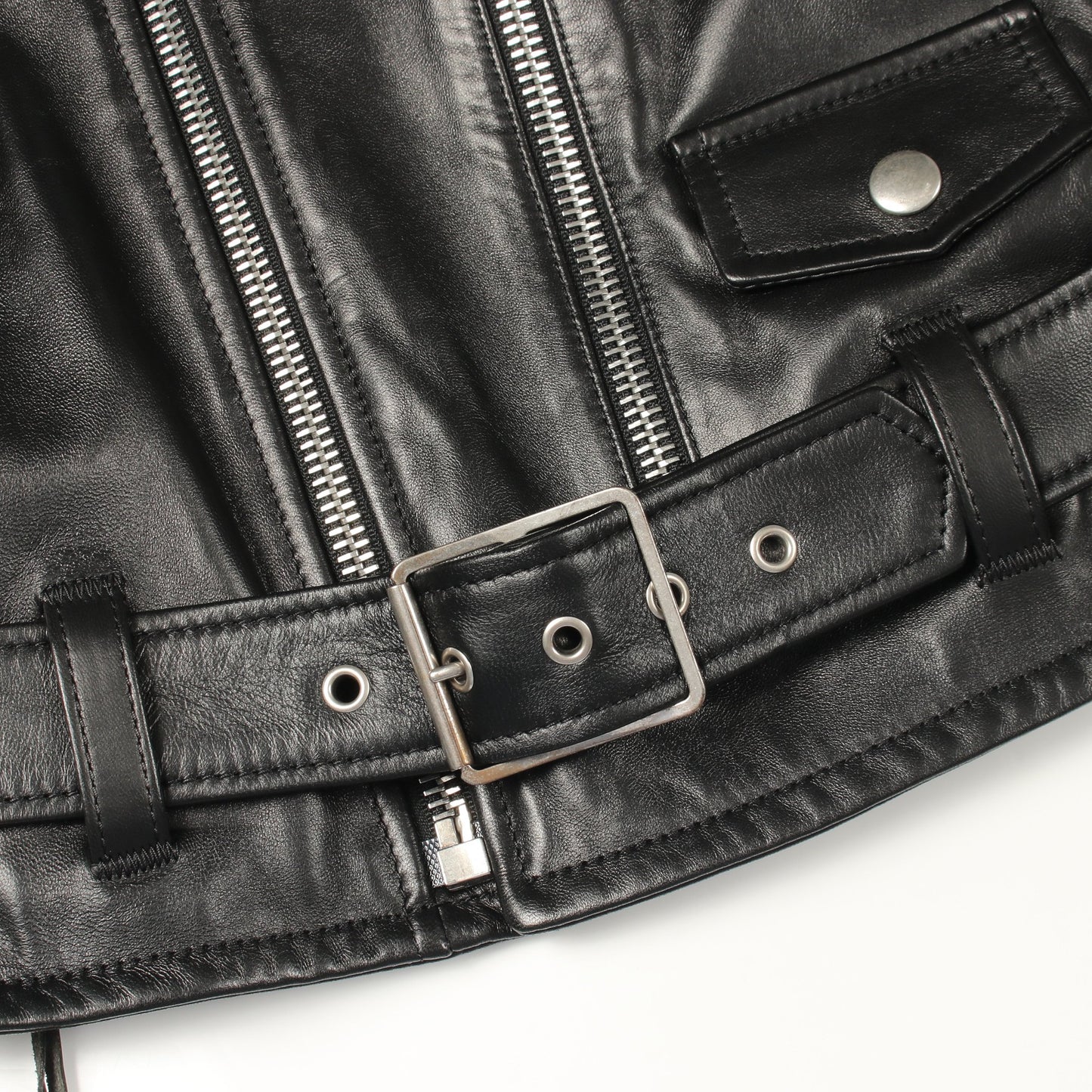 ダブル ライダースジャケット レザー ブラック サンローランパリ アウター SAINT LAURENT PARIS