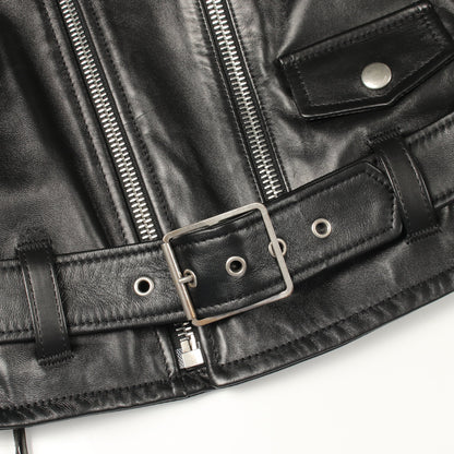 ダブル ライダースジャケット レザー ブラック サンローランパリ アウター SAINT LAURENT PARIS