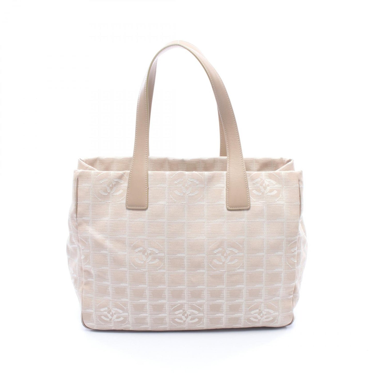 ニュートラベルラインMM ハンドバッグ トートバッグ ナイロンキャンバス ベージュ ゴールド金具 シャネル バッグ CHANEL