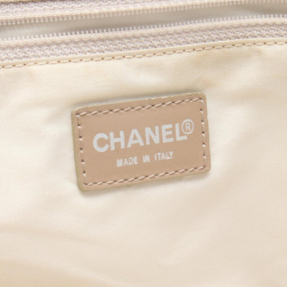 ニュートラベルラインMM ハンドバッグ トートバッグ ナイロンキャンバス ベージュ ゴールド金具 シャネル バッグ CHANEL