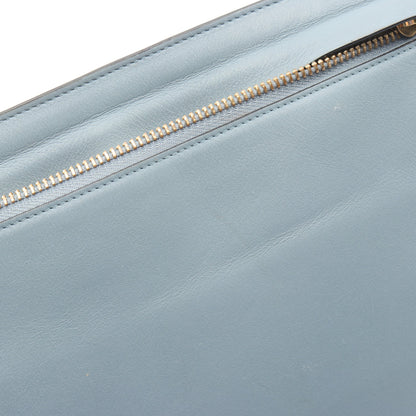 Tポーチ アナグラム ショルダーバッグ レザー ブルーグレー ロエベ バッグ LOEWE