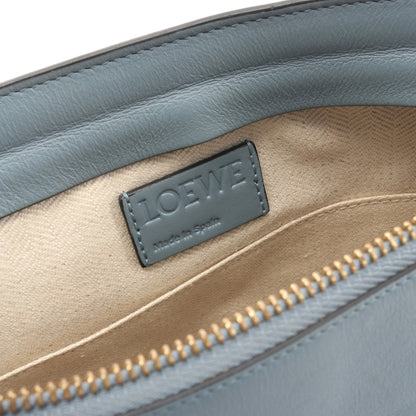 Tポーチ アナグラム ショルダーバッグ レザー ブルーグレー ロエベ バッグ LOEWE