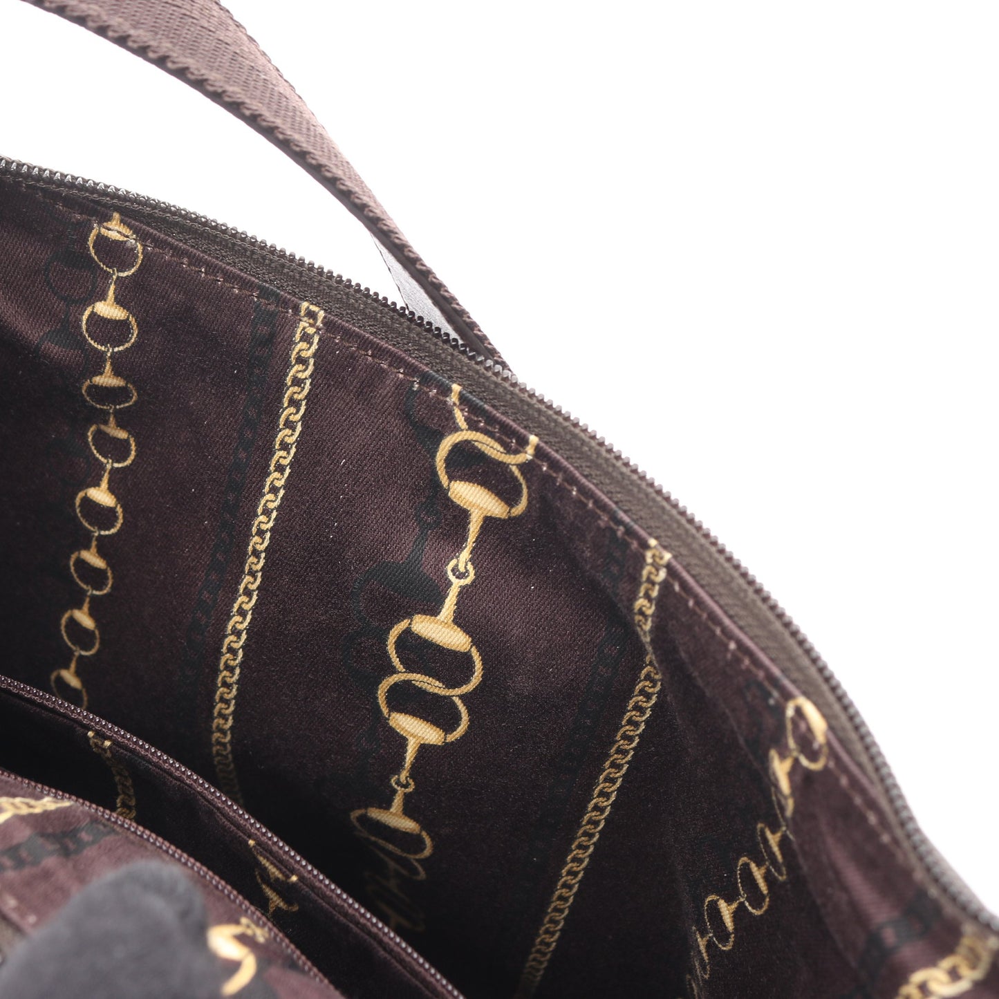 ワンショルダーバッグ キャンバス レザー ダークブラウン グッチ バッグ GUCCI