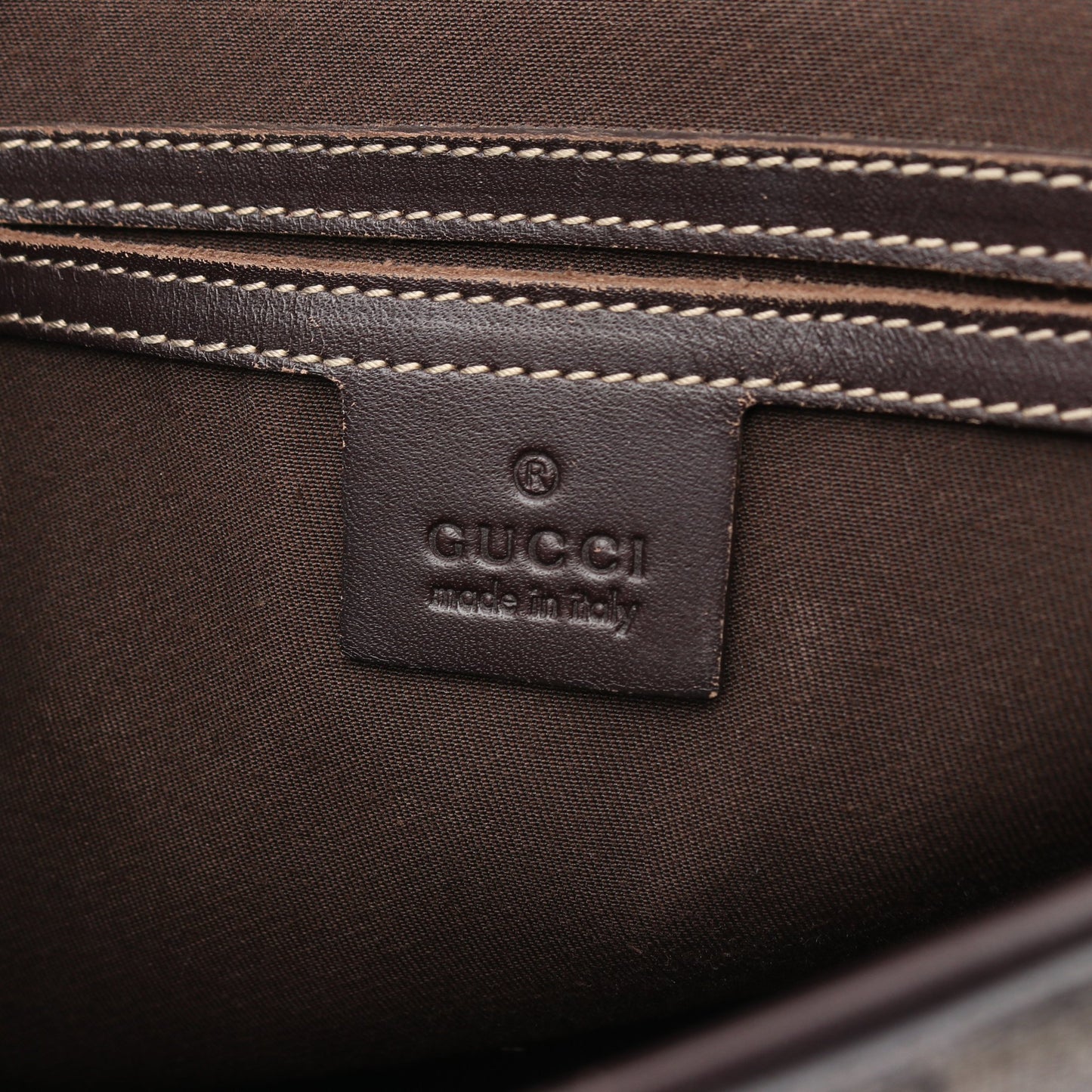 GGスプリーム ショルダーバッグ PVC レザー ベージュ ダークブラウン グッチ バッグ GUCCI