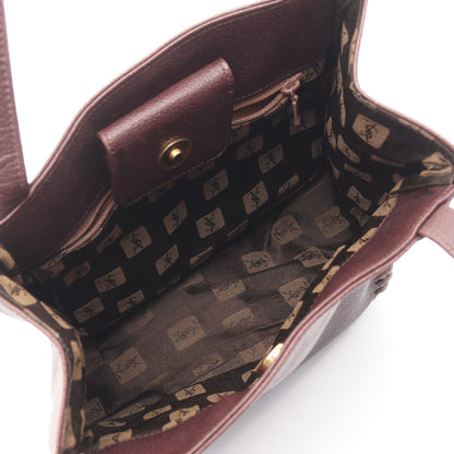 ハンドバッグ レザー ボルドー イヴサンローラン バッグ YVES SAINT LAURENT